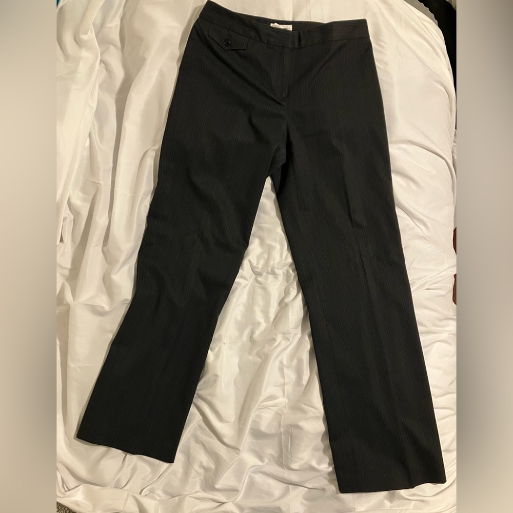 Charter Club Dark Grey Pinstriped Slacks - Size 6